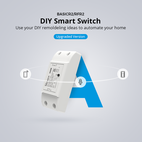 SONOFF BasicR2 RFR2 Wifi bricolage commutateur sans fil intelligent Module de contrôleur de lumière commande vocale état de synchronisation scène intelligente via l'application eWeLink ► Photo 1/6