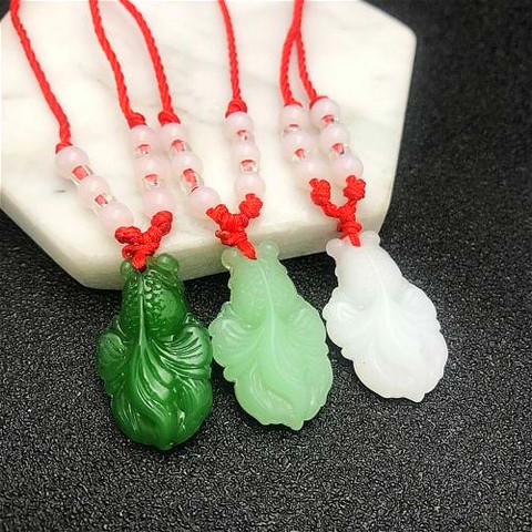 Pendentif poisson rouge en Jade chinois, bijoux à la mode, accessoires pour femmes, amulette porte-bonheur, cadeaux pour hommes ► Photo 1/5