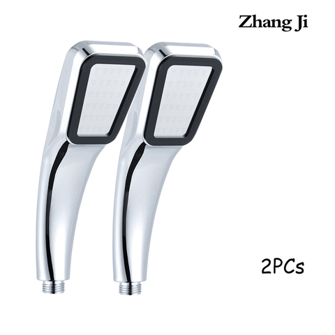 ZHANGJI économie d'eau haute pression pomme de douche main tenir 300 trous carré salle de bain accessoire Chrome ABS pommes de douche ZJ277 ► Photo 1/6