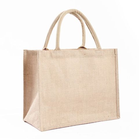 Fourre-tout en Jute Portable réutilisable, sac d'épicerie, pochette de rangement, Y3NE ► Photo 1/6