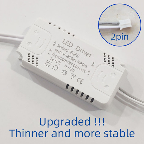 Adaptateur de pilote pour éclairage LED, transformateur Non isolant pour remplacement de plafonnier LED 8-24W 30W 36W 50W 60W 80W ac 220v ► Photo 1/6