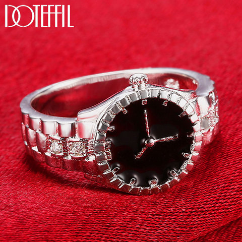 Doteffle-montre en argent Sterling 925, en forme de Zircon, AAA, bijoux à la mode pour femmes, fête de fiançailles, mariage, cadeau breloque ► Photo 1/6