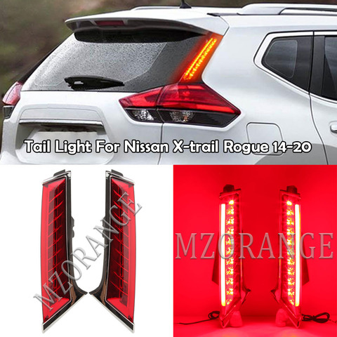 MZORANGE feu arrière pour Nissan Xtrail x-trail X trail Rogue 2014 - 2022 LED 2 pièces feu Stop feu arrière feu antibrouillard ► Photo 1/6