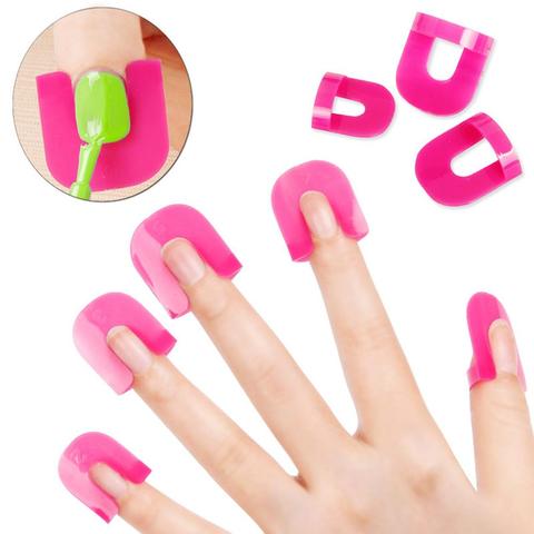 Offre spéciale protection des ongles couverture ongles manucure outils pour couverture de doigt vernis à ongles bouclier protecteur 10 tailles vernis à ongles protecteur ► Photo 1/6