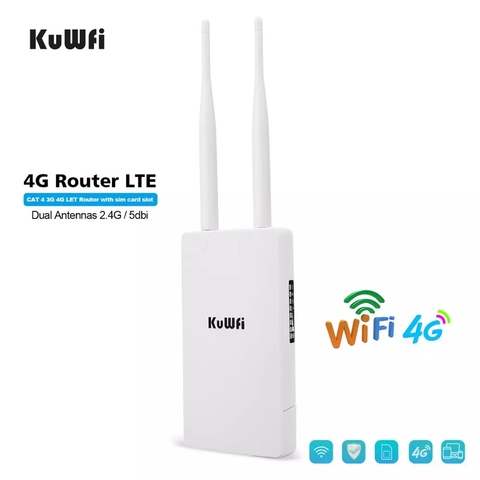 Routeur Wifi 4G LTE 150 mb/s à large couverture, extérieur, tout temps, amplificateur Wifi, extension pour caméra IP ► Photo 1/6