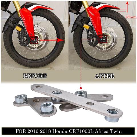 Kit de support élévateur de garde-boue avant en acier inoxydable, pour Honda CRF1000L Africa Twin ADV DCT, 2016, 2017, 2022 et 2022 ► Photo 1/6