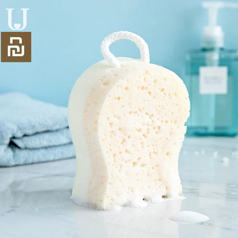 Youpin – éponge de bain dessin animé, boule de bain douce et saine, exfoliante, sécurité environnementale, Design Double face avec lanière ► Photo 1/6