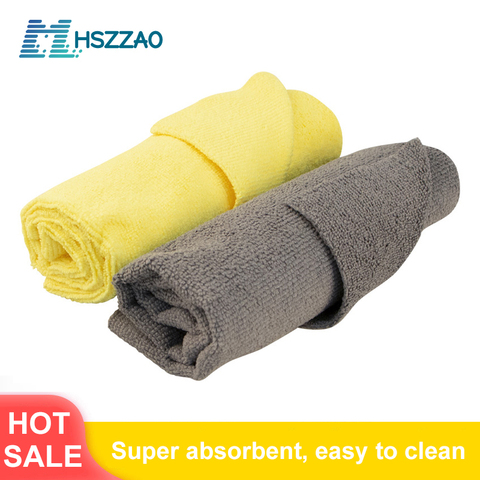 Serviette en microfibre cristal ciré pour lavage de voiture, 40x40cm, tissu de séchage pour le nettoyage et l'entretien de la voiture ► Photo 1/6