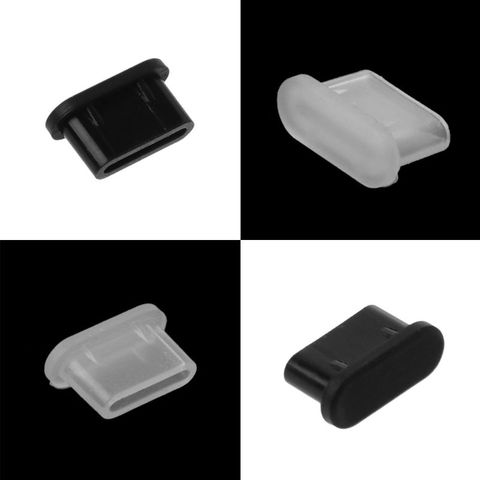 5 pièces type-c prise de poussière USB Port de charge protecteur Silicone couverture pour Samsung accessoires de téléphone intelligent ► Photo 1/6