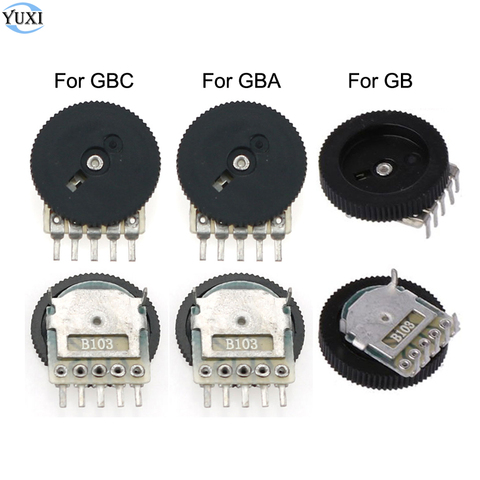 YuXi 2 pièces pour commutateur de Volume de remplacement GBA GBC GB pour potentiomètre de carte mère couleur Gameboy Advance ► Photo 1/6