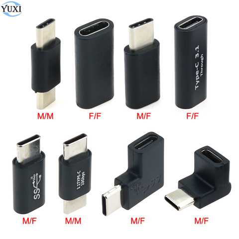 YuXi – convertisseur USB Type C mâle à femelle, connecteur OTG, adaptateur de câble M/M M M/F/F USB-C, pour Samsung Huawei Xiaomi ► Photo 1/6