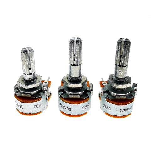 Potentiomètres rotatifs japonais ALPS RK163 10K 50K 100K 10KAX2 50KAX2 100KAX2, Audio Hifi à double unité, 16 types DIP6, 1 pièce ► Photo 1/6