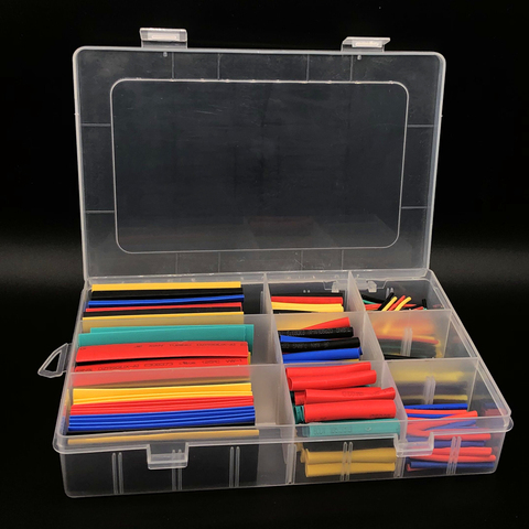 328 pièces thermorétractable Tube isolation thermorétractable Tube assortiment électronique polyoléfine fil câble manchon Kit ► Photo 1/4