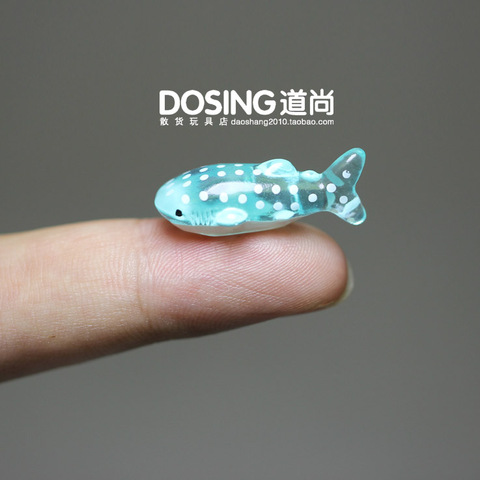 Mini Spot en poisson et requin, modèle d'animaux, Figurine de décoration de paysage, jouets, figurines d'action de scène ► Photo 1/5