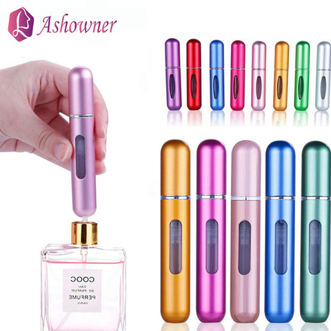 Mini bouteille de parfum rechargeable de 8ml, atomiseur Portable en aluminium de 5ml, conteneur de cosmétique pour voyage ► Photo 1/6