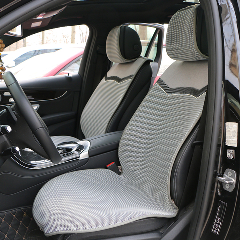 Housse de siège de voiture respirant avant 1 ou 2 | Maille à Air 3D, tapis de coussin de siège d'auto adaptés à la plupart des voitures, camions de protection des sièges de SUV ► Photo 1/6