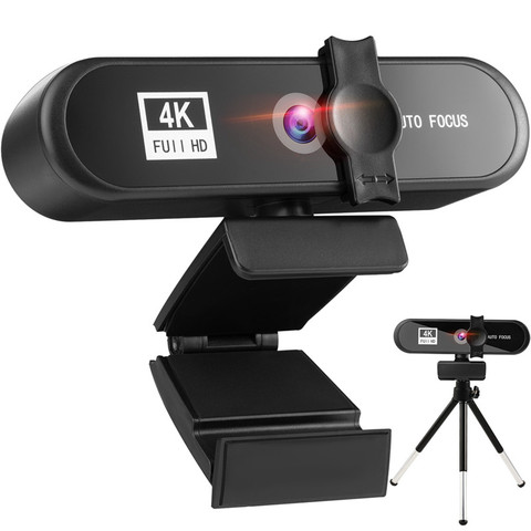 En Stcok 2K 4K conférence PC Webcam Autofocus USB Web caméra ordinateur de bureau pour bureau réunion maison avec micro 1080P HD Web Cam ► Photo 1/6