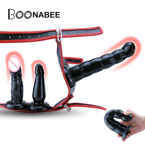 Godemiché réaliste à sangle ajustable pour femme, stimulateur du point G, Plug Anal, jouets sexuels pour adultes ► Photo 1/6