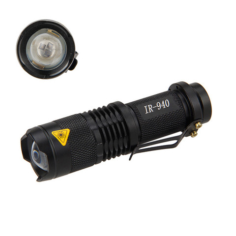 Portable 940nm IR lampe 5W Zoom infrarouge rayonnement lumière lampe de poche en plein air chasse torche lampe Vision nocturne arme lumières ► Photo 1/6