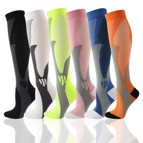 Automne hiver Compression chaussettes hommes femmes sport dessin animé Anti-Fatigue soulagement de la douleur diabétique soins infirmiers Compression chaussettes Popsocket ► Photo 1/6