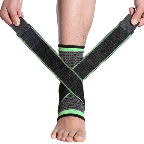 1 pièce attelle de cheville de sport Compression sangle manchons Support 3D tissage élastique Bandage de protection des pieds équipement de gymnastique Fitness ► Photo 1/5