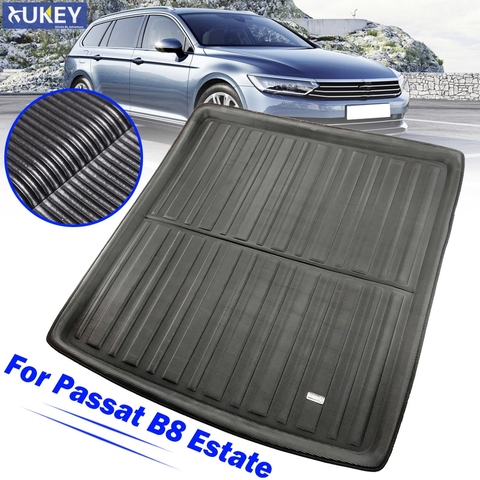 Tapis de sol de coffre adapté à la VW Passat B8 Estate variante Wagon Alltrack 2014 – 2022, 2015 2016 2017 ► Photo 1/6