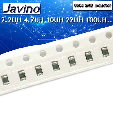 Inducteur de pile SMD 0603, 50 pièces, 47nh 100nh 1uh 2.2uh 4.7uh 10uh 22uh 100uh 10% ► Photo 1/2