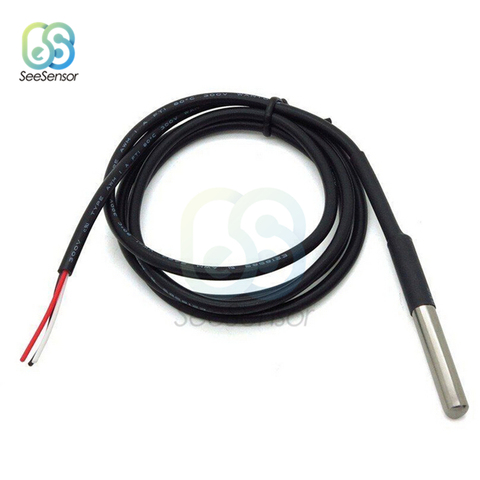 Sonde de température numérique étanche en acier inoxydable DS1820, 100cm, pour Arduino, DS18b20 ► Photo 1/6