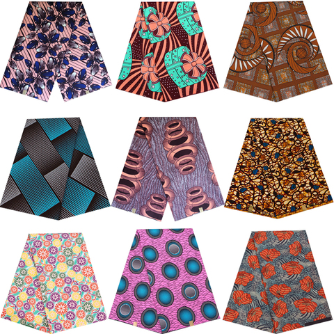 Afrique Ankara imprime Batik Pagne cire Tissu africain robe artisanat bricolage couture Textile 100% Polyester haute qualité Tissu pas cher prix ► Photo 1/6