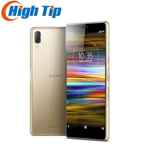 Original débloqué Sony Xperia L3 octa-core 5.7 pouces 3GB RAM 32GB ROM 13MP double caméra LTE 4G empreinte digitale Android téléphone portable ► Photo 1/6