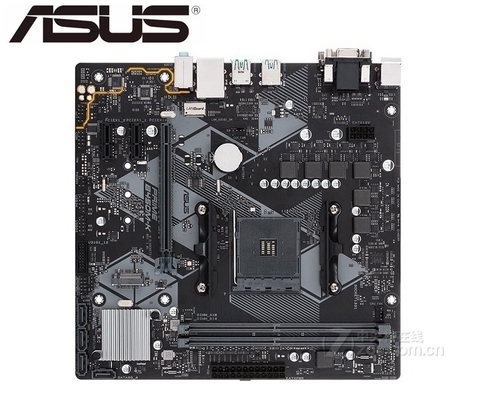 Carte mère ASUS PRIME B450M-K 64 go pour ordinateur portable, prise AM4, DDR4, carte mère avec double canal ► Photo 1/3