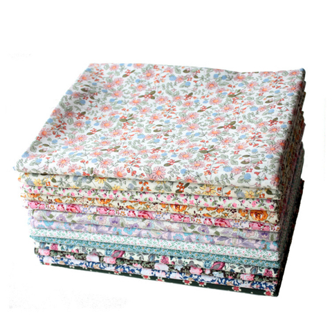 Petit tissu de couture en coton Floral, doux et doux 148x50cm pour robe, décoration bricolage ► Photo 1/6