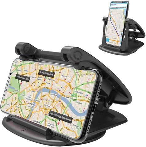 Support de téléphone portable pour voiture, pivotant à 360 °, Vertical et Horizontal, Base magnétique détachable, berceau de tableau de bord ► Photo 1/6