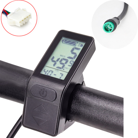 Écran LCD de vélo électrique KT LCD4, 36/48V, pour ordinateur de vélo électrique Ebike, contrôleur SM ou connecteur étanche ► Photo 1/6