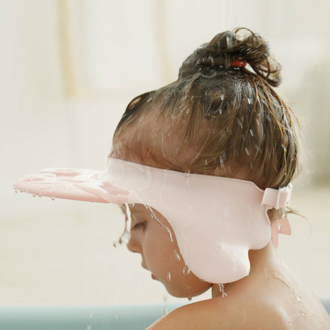 Chapeau de shampoing à visière directe pour bébé, mignon, Animal à oreilles, protection contre le lavage des cheveux, pour enfants, bonnet de bain, de douche, soins pour bébés ► Photo 1/6