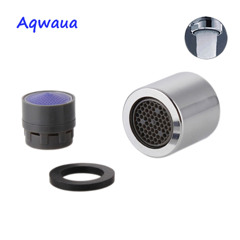 Aqwaua – robinet à économie d'eau, aérateur à filetage femelle de 18MM, bec 4-6l/MIN, filtre de barboteur, fixation sur grue, accessoires de salle de bains ► Photo 1/6