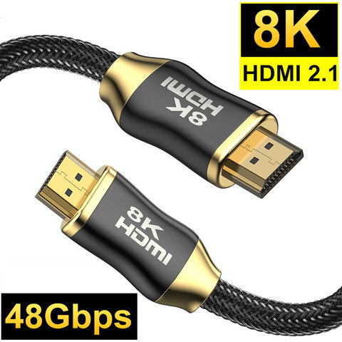 Câble HDMI vers HDMI 8K @ 60Hz, 4K @ 120Hz, câble Audio pour TV MI BOX, Sony, commutateur HDMI 2.0 4k60Hz, PS4, PS5, 8K, HDMI 2.1 ► Photo 1/6