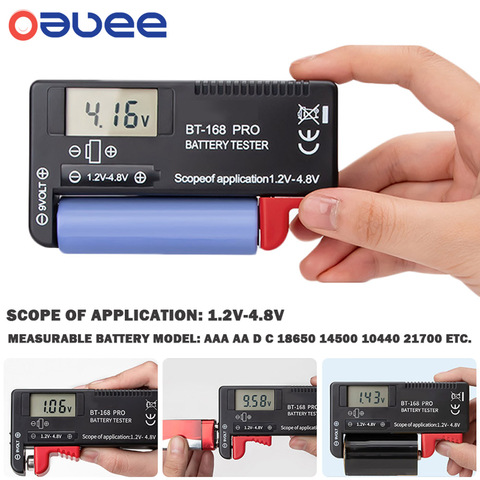 Testeur numérique de capacité de piles au Lithium, analyseur de charge à vérifier, affichage, avec cellules à boutons AAA AAA, test universel, livraison directe ► Photo 1/6