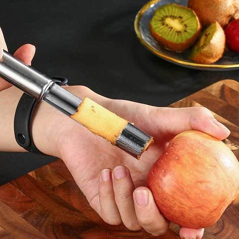 Acier inoxydable pomme Corer Fruit graine noyau dissolvant poire pomme Corer semoir trancheuse couteau cuisine Gadgets fruits et légumes outils ► Photo 1/6