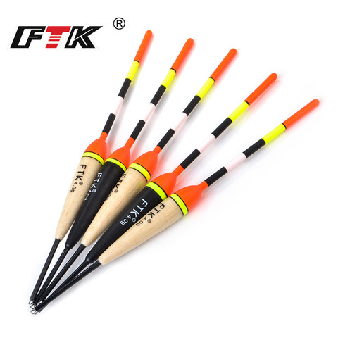 FTK Barguzinsky sapin lumière sur le noir 10 Pcs/Lot pêche flotteur longueur 19-23 cm flotteur poids 2g-6g pour la pêche de la carpe ► Photo 1/6