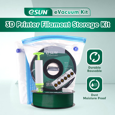 Kit de stockage de Filament d'esun, ensemble de vide résistant à l'humidité, sacs de cachetage de vide de Filament d'imprimante 3D qui gardent le Filament sec 43 pièces/lot ► Photo 1/6