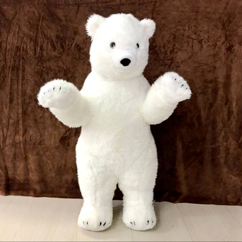 Jouet animal en peluche, jouet ours polaire réaliste, animal sur pied, nouveau 2022 ► Photo 1/6