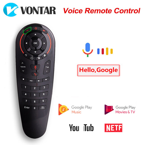 VONTAR G30S voix télécommande Air souris sans fil Mini clavier avec apprentissage IR pour Android TV Box PC ► Photo 1/6