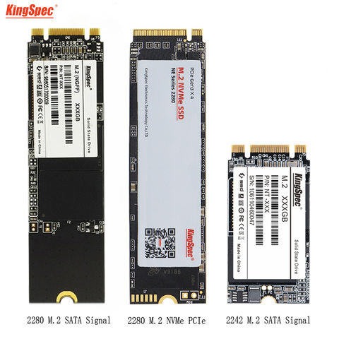 Kingspec M.2 SSD NGFF PCIe NVME SSD 120 go 240 go 500 go 1 to M2 SSD 500 go disque dur interne disque dur Disco Duro pour ordinateur portable de bureau ► Photo 1/6