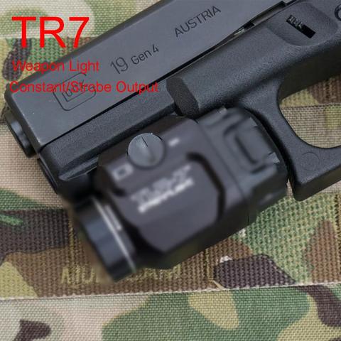 Lampe de poche tactique constante et stroboscopique TLR lumière s'adapte à GLOCK 1 7 CZ SIG SAUER SP2022 pistolets de défense torche ► Photo 1/1