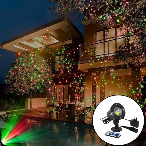 Projecteur Laser de noël, ciel étoilé, lumière, effet de scène, pour intérieur et extérieur, fête de mariage, Projection de jardin ► Photo 1/6