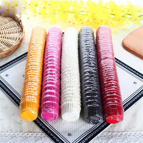 1000 pièces 25x21mm Mini Cupcake Liner Cupcake papier cuisson tasse Muffin cas gâteau moule petit gâteau boîte tasse plateau décoration outils ► Photo 1/6