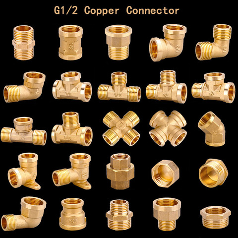 Adaptateur de joint de coude en cuivre, Type té-mâle, 1/2 