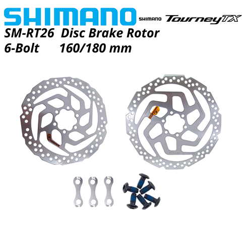 SHIMANO – disque de frein à 6 boulons pour vtt, M2000 SM RT26, M610 RT56 M6000, 160MM 180MM ► Photo 1/6