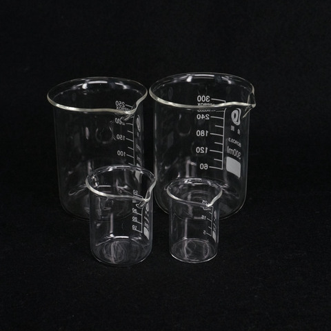 Bécher de chimie en verre borosilicaté, paroi lourde, 5/10/25/50/100/150/200ml G3.3 ► Photo 1/3